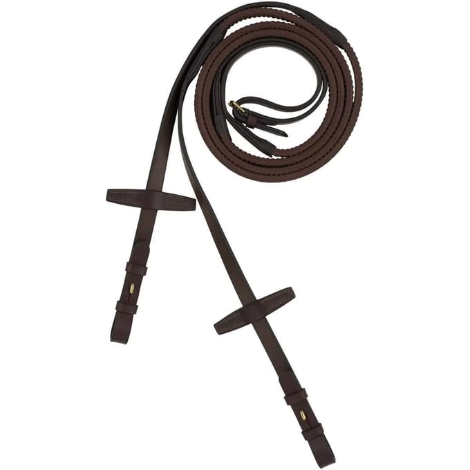 Teugels voor paarden in leder met rubber Horze Muswell