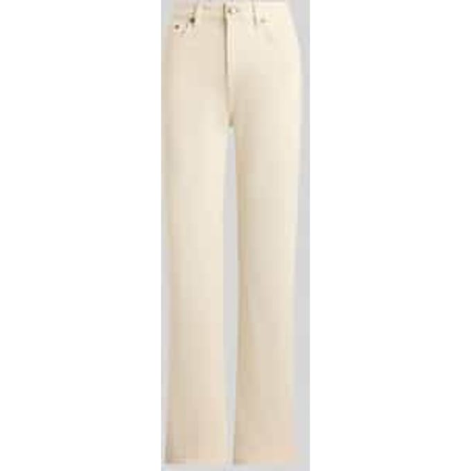 straight fit jeans van katoenmix