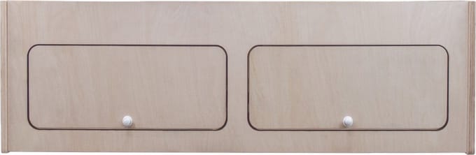 Bovenkast camperbusje - natuurlijk - 80 x 25 x 25 cm - softclose