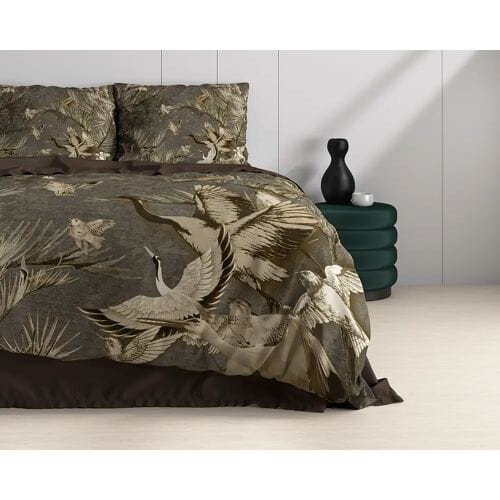 Dreamhouse Dekbedovertrek Aurelien Taupe - Eenpersoons 140 x 200/220 cm + 1 kussensloop