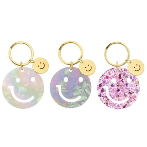 Smile sleutelhanger smiley, assorti