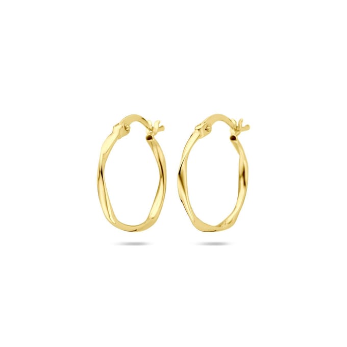 14K geelgouden oorringen 20 mm - 4033505