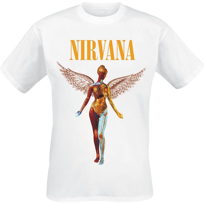 Nirvana T-shirt - In utero - XL tot XXL - voor Mannen - wit