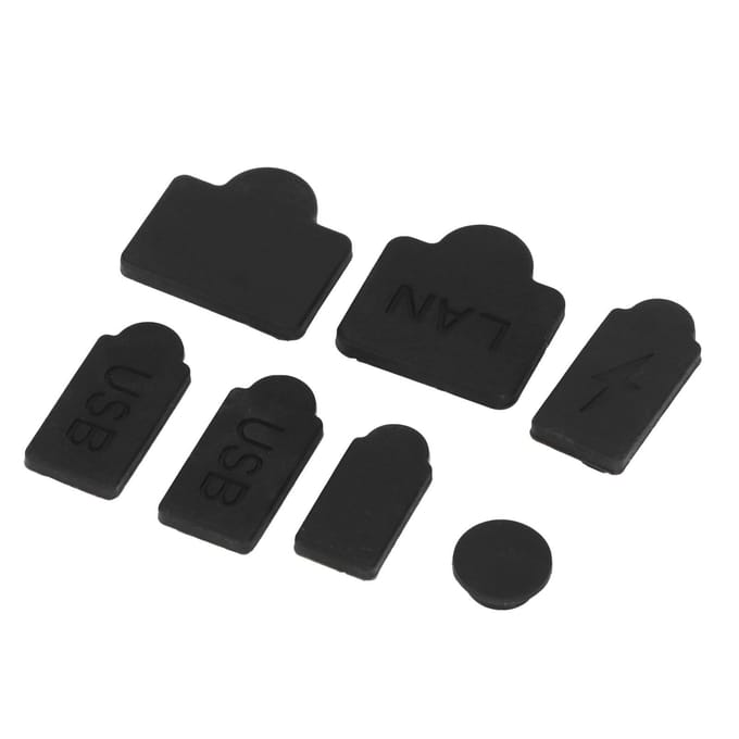Siliconen Stofdichte Plug Set Stofbeschermhoes voor PS5 Host Game Accessoires black