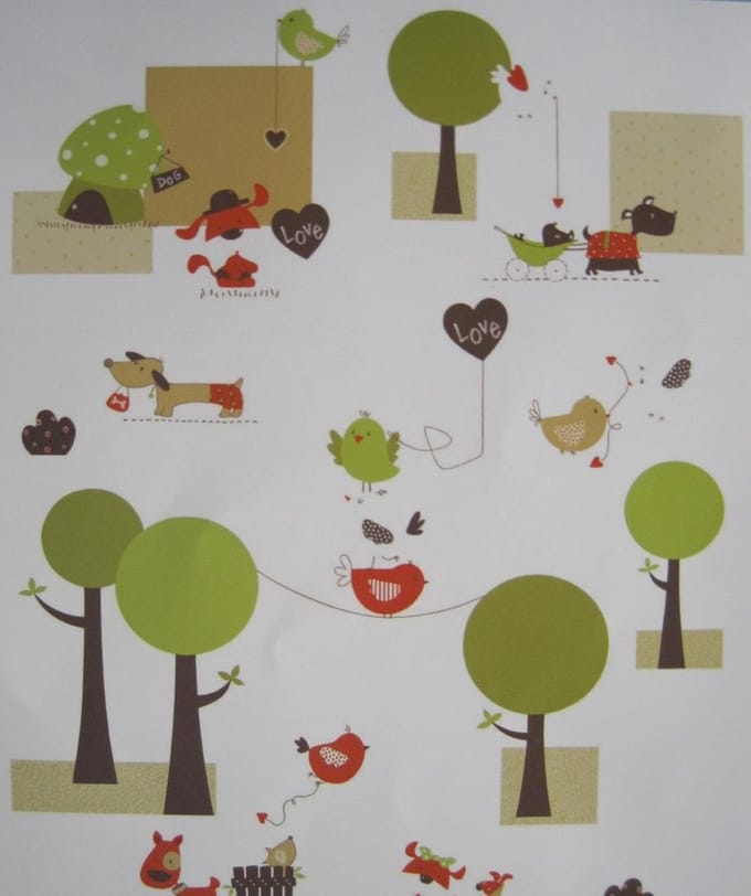 Deco Spirit Mini-Fun | 18 Decoratieve Muur Stickers 42.5 x 32.5 cm