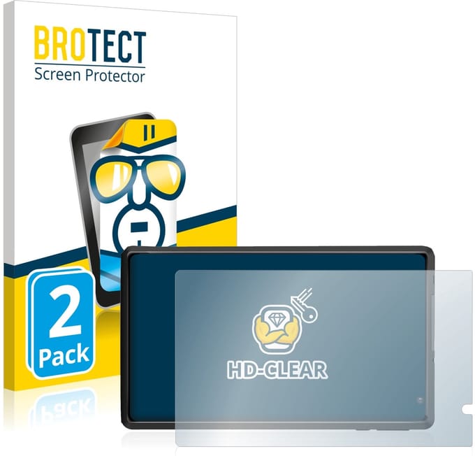 BROTECT - Screenprotector voor Pritom L8 - Folie Beschermfolie transparant 2 Stuks