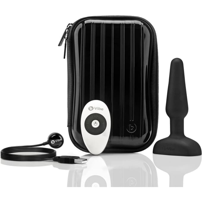 B-Vibe Trio Buttplug Met Afstandsbediening - Zwart