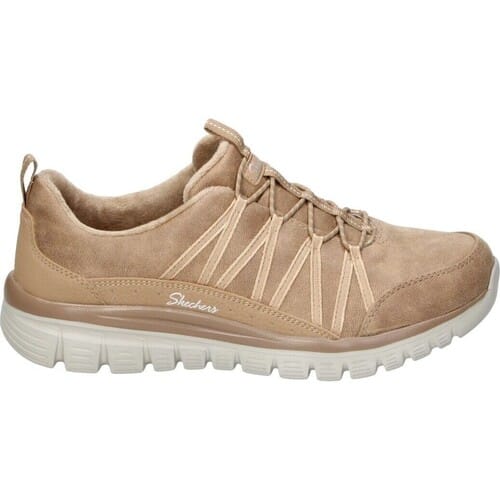 Skechers damessneaker lichtbruin Graceful Cozy Hug 100889/CSNT