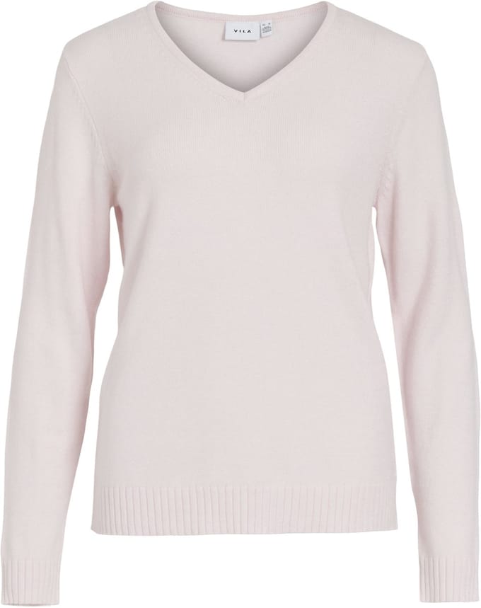 VILA - VIRIL V-NECK L/S KNIT TOP - NOOS - Dames - Gebreide truien