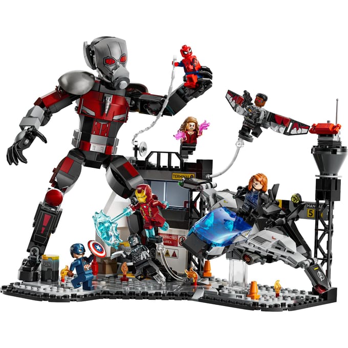 LEGO 76314 Super Heroes Marvel Captain America:  Civil War actiescène