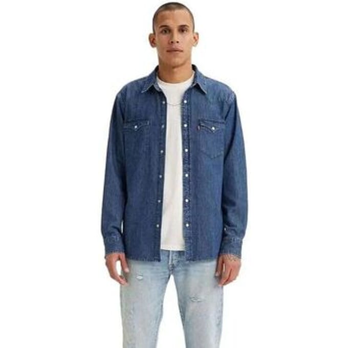 Overhemd Lange Mouw Levis 85745 0073 - CLASSIC WESTERN-DENIM MEDIUM