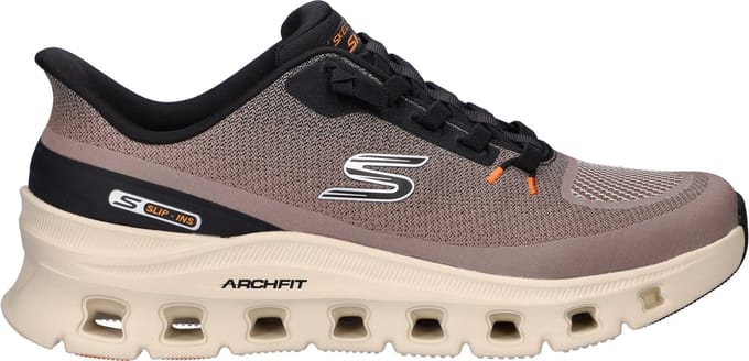 Skechers ARCH FIT GLIDE-STEP PRO Heren Instappers - Taupe / Zwart