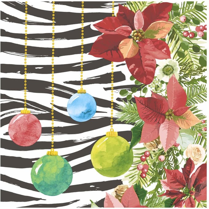 Servet "Jungle X-Mas" - 5 stuks