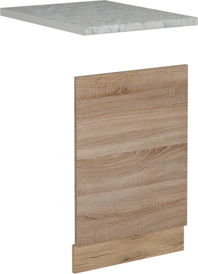 Vicco R-Line Voorpaneel vaatwasser – 45 cm, WB Marmer Sonoma