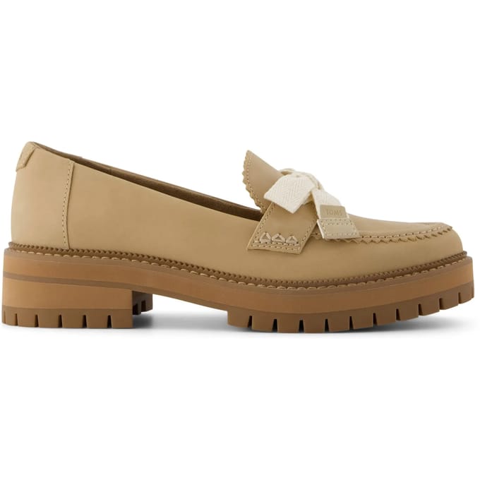 Leren damespantoffels Toms Cara Bow