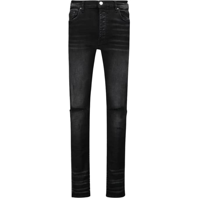 Amiri Slash Verouderde Zwarte Jeans