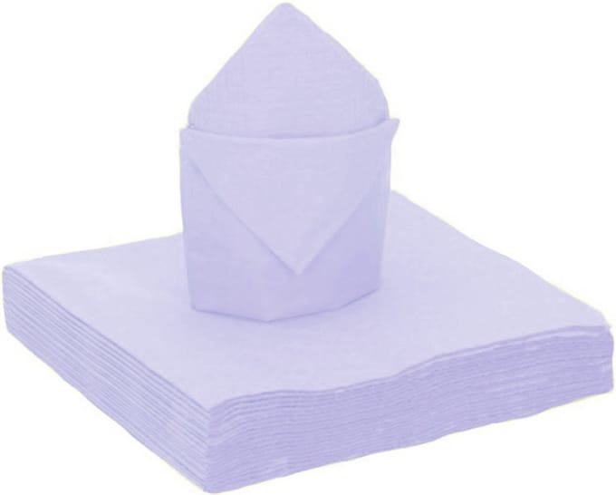 Santex feest servetten - 20x stuks - lila - 40 x 40 cm - papier