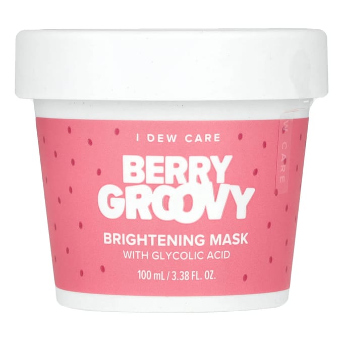 I Dew Care, Berry Croovy, Masque de beauté éclaircissant à l'acide glycolique, 100 ml (100 ml) pink
