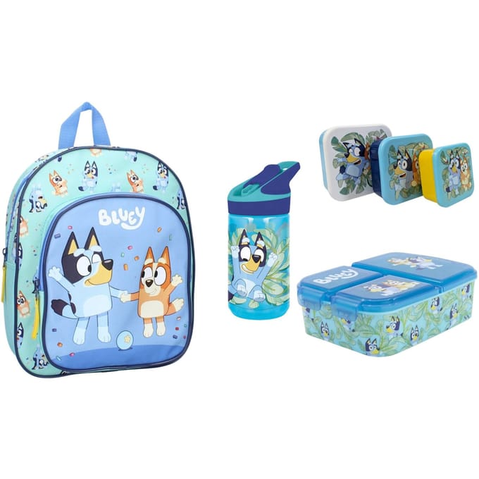 Bluey schoolset; rugzak en lunchset