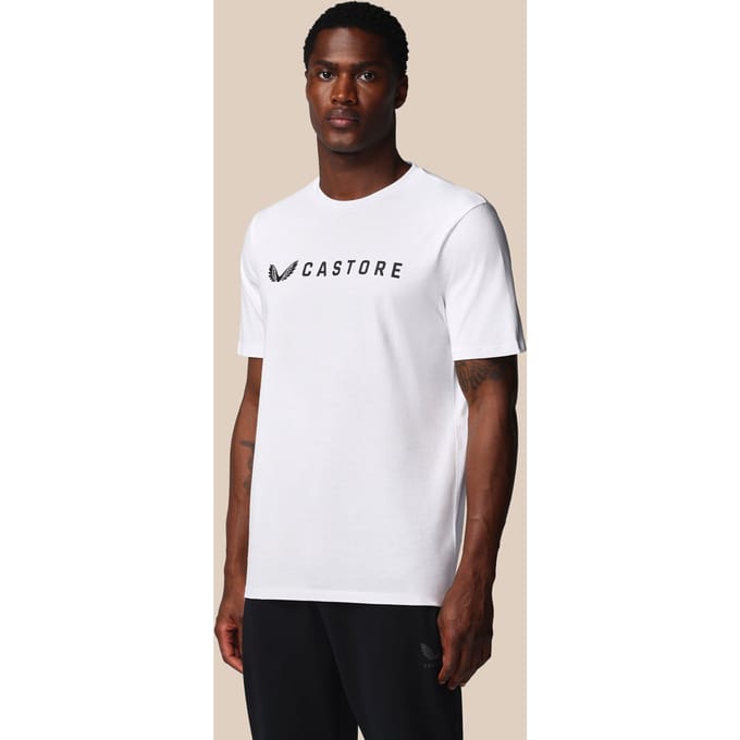 Heren Adapt Grafisch T-shirt - Castore Wit