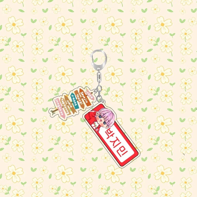 KPOP BTS Bangtan Boys Plastic Keyring Acrylic Keychain variant 7 [Sleutelhanger]