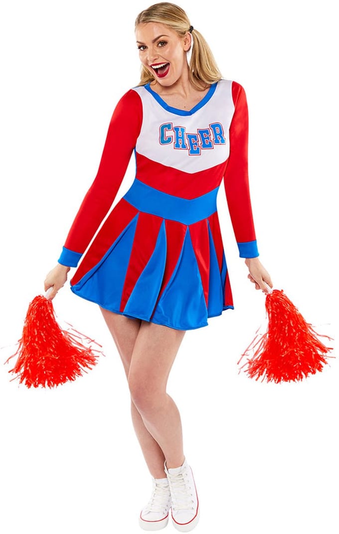 Cheerleader Girl Maya dameskostuum