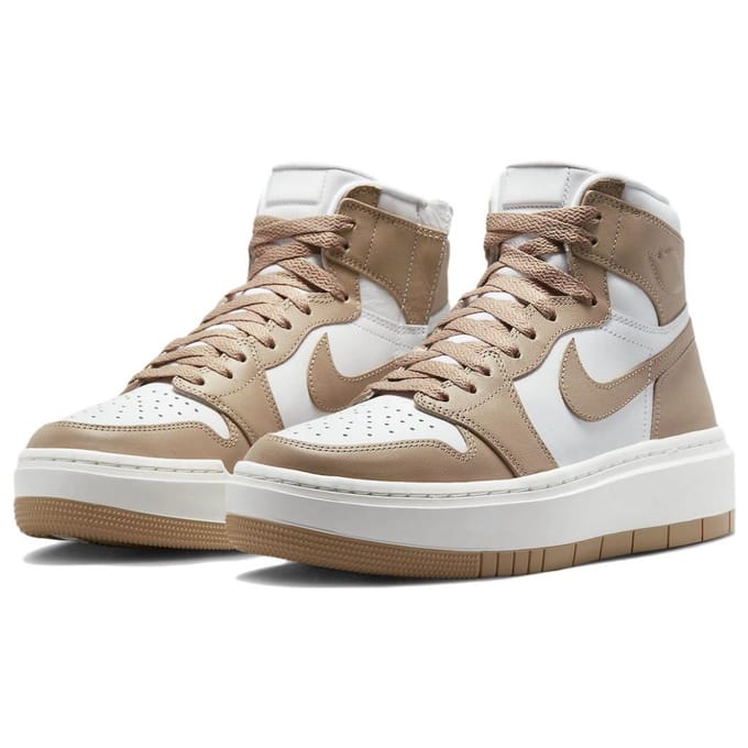 Air Jordan 1 Elevate High Desert Dames Sneakers Crème Wit Zeil DN3253-121 37.5