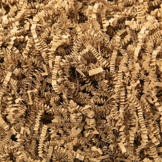 Papier Vulling - Kreukelpapier Versnipperd - Cadeau Decoratie - Ruimte Vullend Materiaal - 2 LB - Bruin