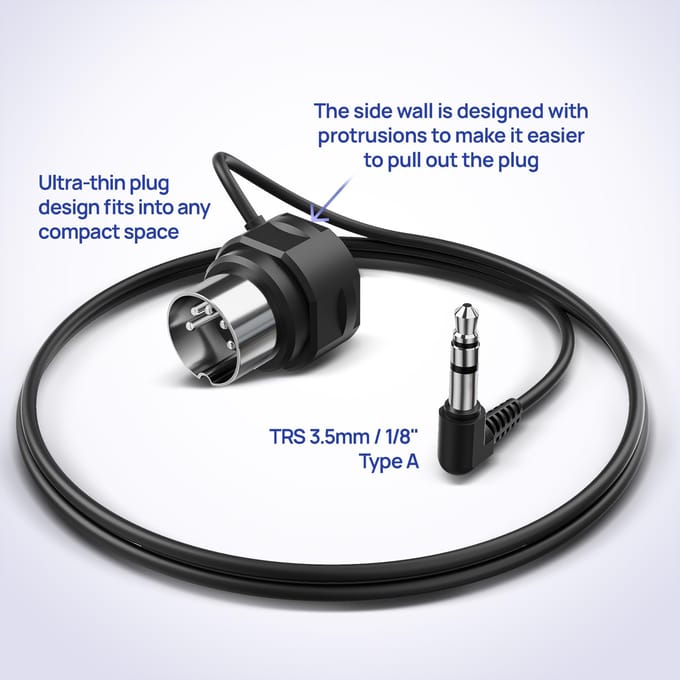 CME A35DIN5-3FT Angled 4-Pack 90cm - MIDI kabel