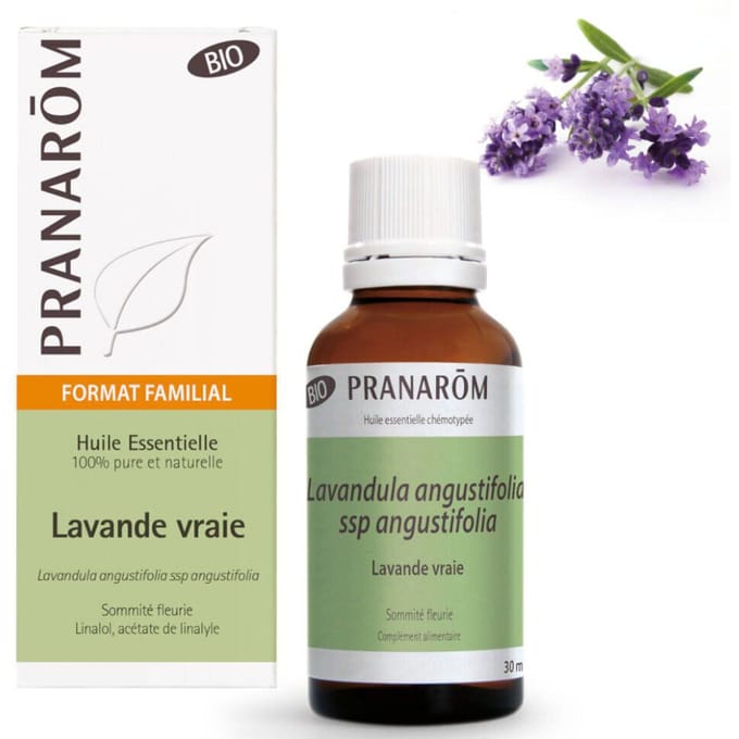 Pranarom - Echte Lavendel Etherische Olie - groot formaat - Bio - 30 ml