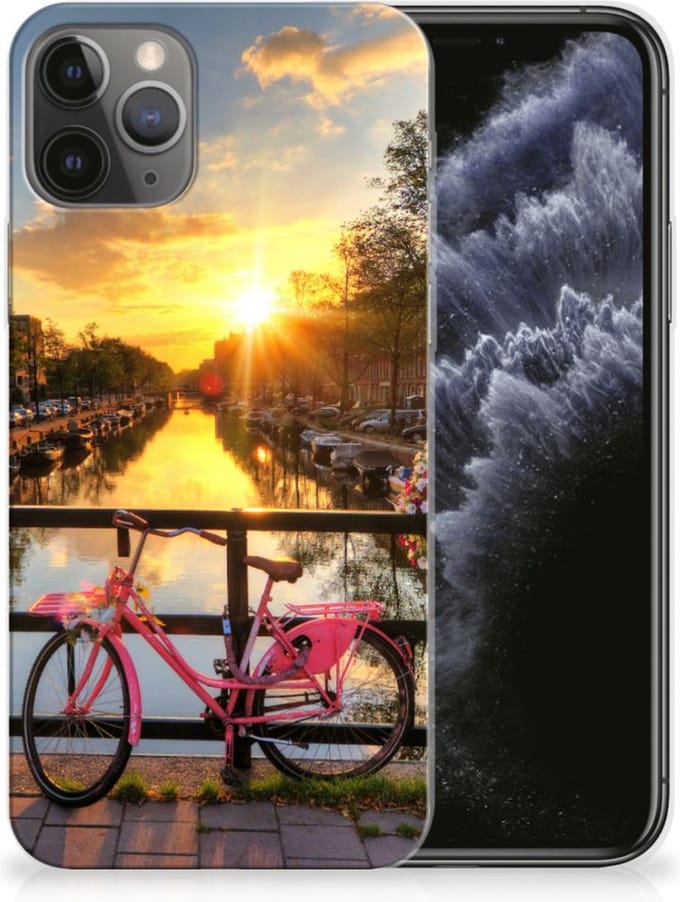 Apple iPhone 11 Pro Siliconen Back Cover Amsterdamse Grachten