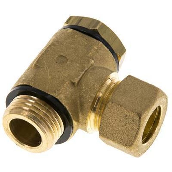 14mm & G1/2'' Messing Swivel Joint Knelfitting Buitendraad 89bar Polyamide DIN EN 1254-2