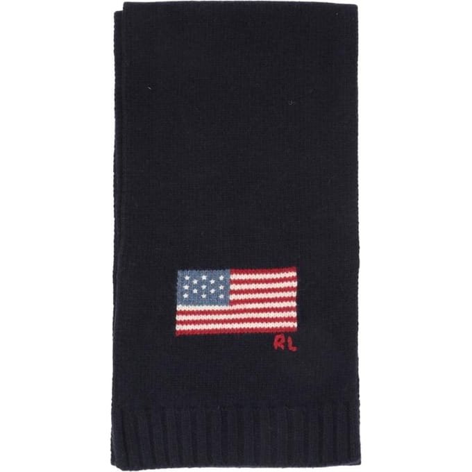 Polo Ralph Lauren Vlag Gebreide Sjaal Pc1442 443 PC1442-443 gray