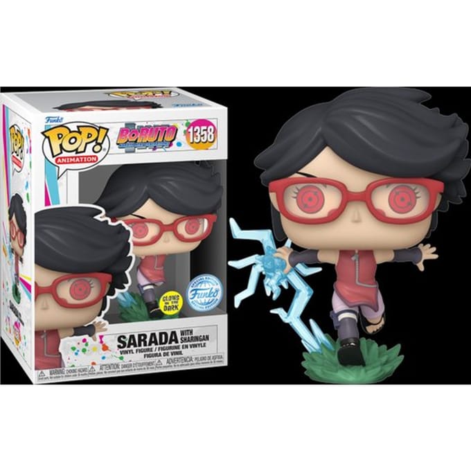 Funko Pop # 1358 Funko Pop! Boruto: Naruto Next Generations - Sarada with Sharingan Glow in the Dark