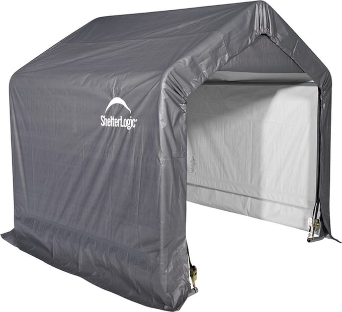 ShelterLogic® Gereedschapsschuur SL70395 - 180x180 cm - Grijs