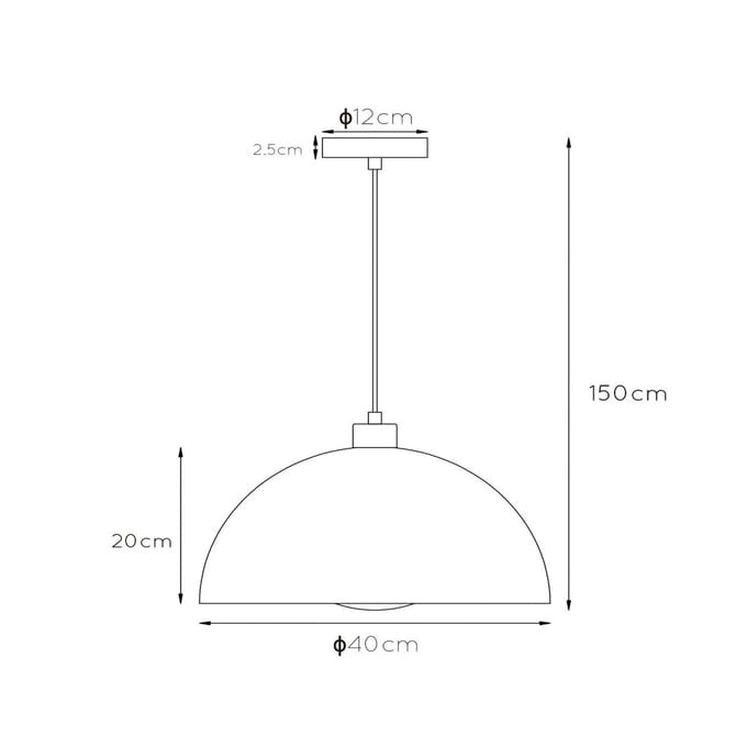 Lucide SIEMON - Hanglamp - Ø 40 cm - 1xE27 - Zwart