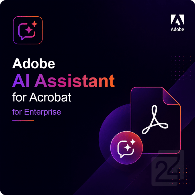 Adobe AI Assistant for Acrobat for Enterprise Corporate 1 - 9 Gebruiker(s)