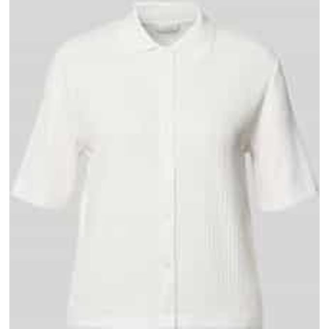 regular fit poloshirt met doorlopende knoopsluiting