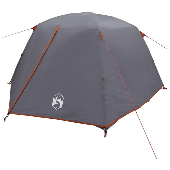 vidaXL - Backpacking - Tent - 2-persoons - Grijs - en - Oranje