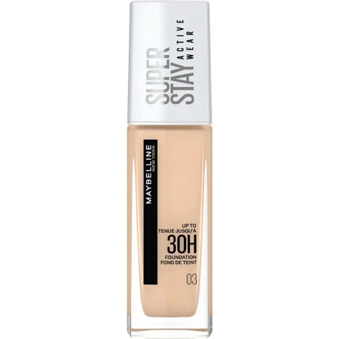Maybelline New York - SuperStay 30H Active Wear Foundation - 03 True Ivory - Foundation - 30ml