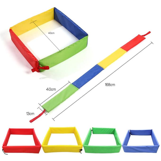 Leuke Buitenspellen voor Kinderen Springrooster Oefenspellen Sensorische Integratie Training Kleuterschool Ouder-Kind Interactieve Spellen yellow