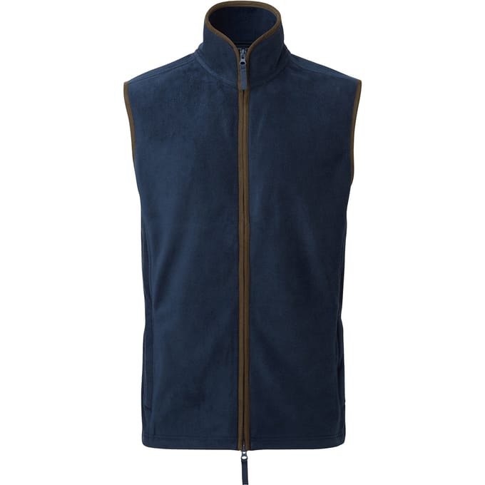 Premier Heren Artisan Fleece Gilet (Marine / Bruin)