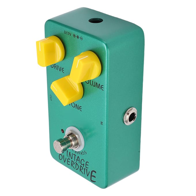 Pédale d'Overdrive Vintage Effets Classiques True Bypass pour Accessoires Guitare Électrique JF‑01 blue