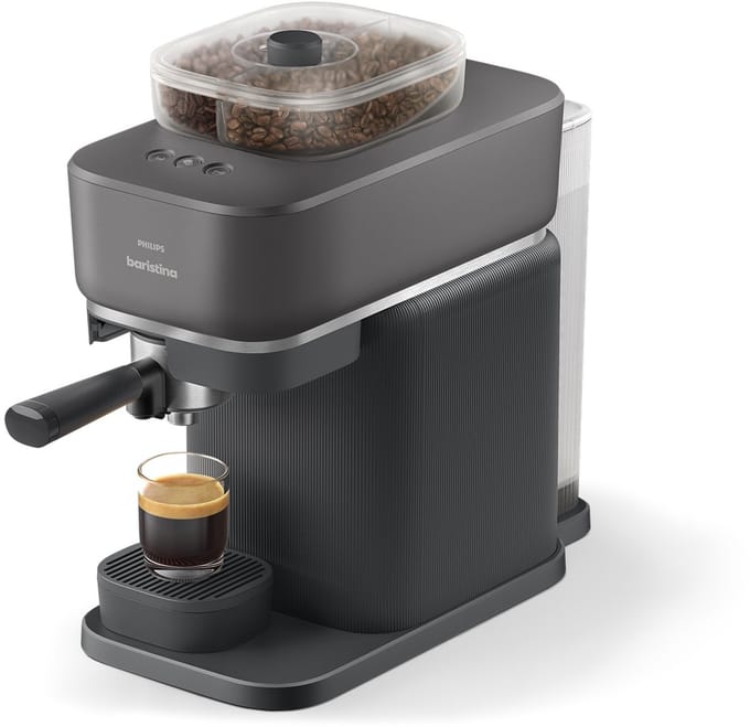 Philips Baristina met Bean swap - BAR320/60 - Espressomachine - Pistonmachine - Zwart