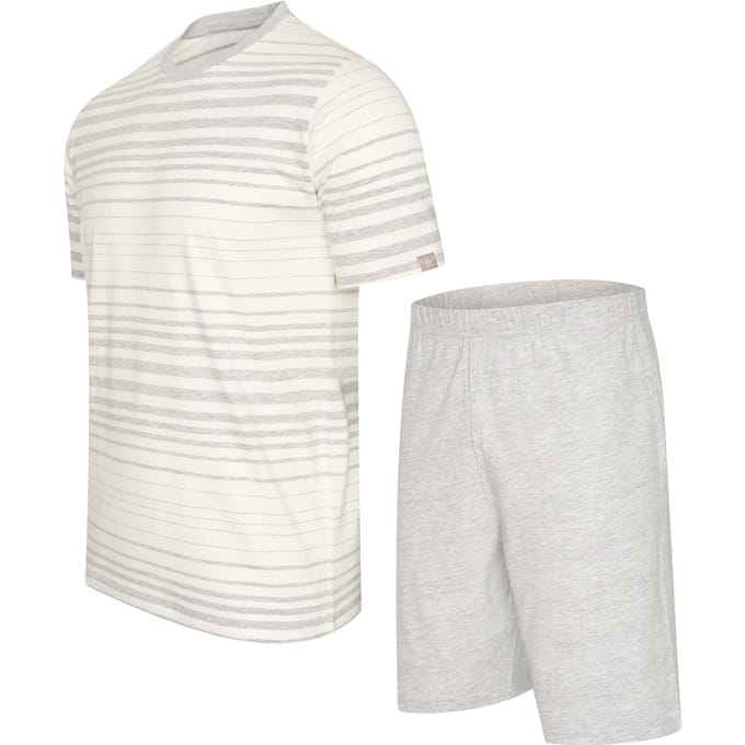 Cappuccino Italia - Heren Pyjama Venezia Pyjama - Grijs - Maat M
