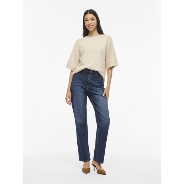 VILA - VILIGA 2/4 O-NECK KNIT TOP - NOOS Dames T-shirt