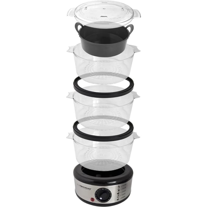 Esperanza ''Steam volcano'' Stoomkoker - 3 laags - 7.5L- 400W - RVS