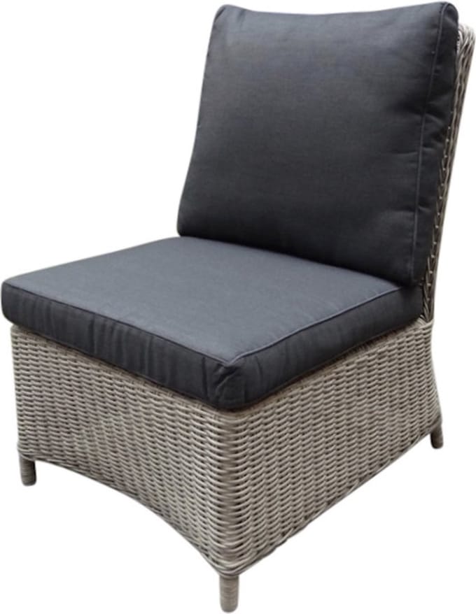 Bilbao middenelement grijs wicker