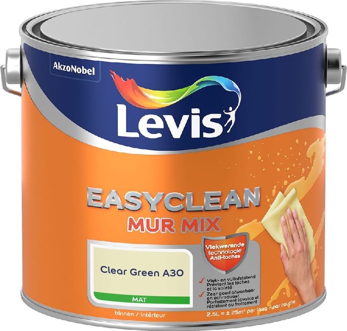 Levis - Easyclean Mur Mat Mix - Clear Green A30 - Mengverf - 2,5 L