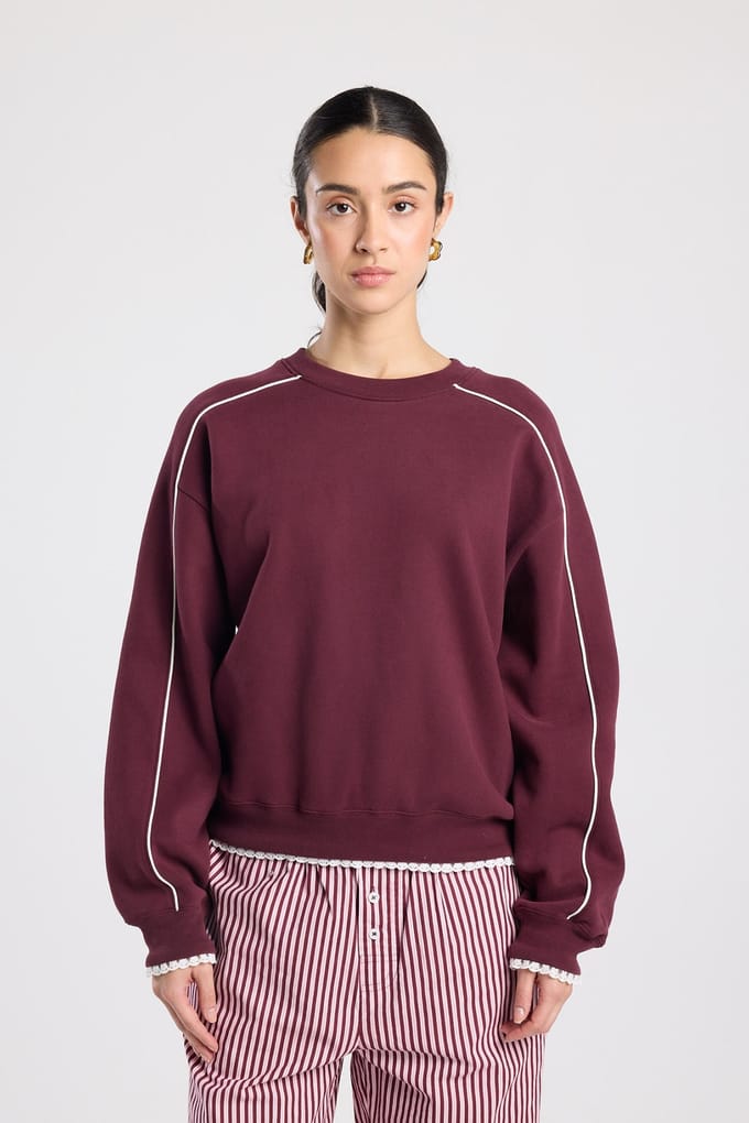 America Today Savannah Bordeaux Größe: M | Longsleeves Outlet | Damen